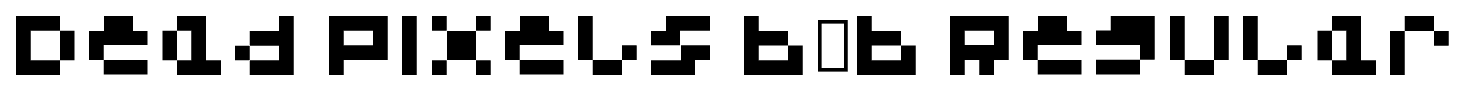 Dead Pixels 6×6 Regular font